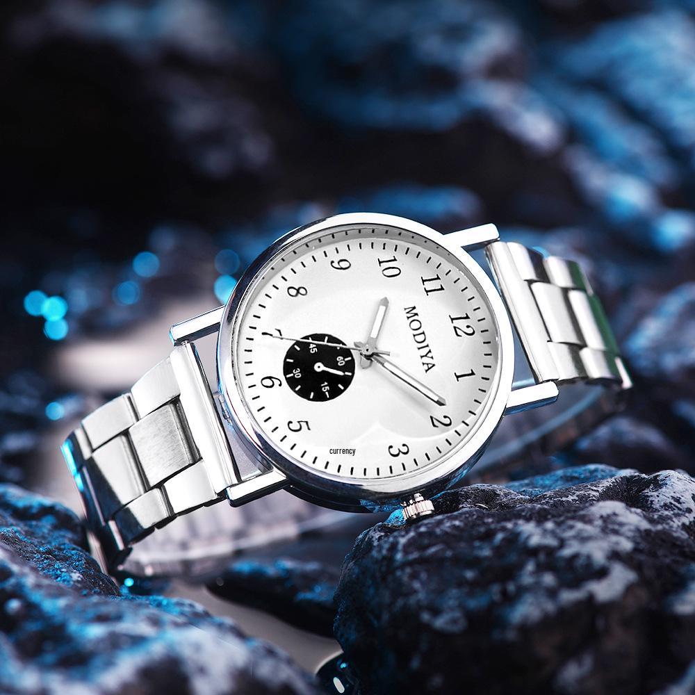 Men's Stainless Steel Quartz Watch - Elegant, Simple Design