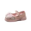Spring and Autumn New Fashion Trend Rhinestone Girls Comfortable Soft-soled Leather Shoes