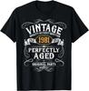 40. dzimšanas dienas smieklīga dāvana Vintage 1981 Oriģinālās detaļas - Dāvana Unisex T-krekls