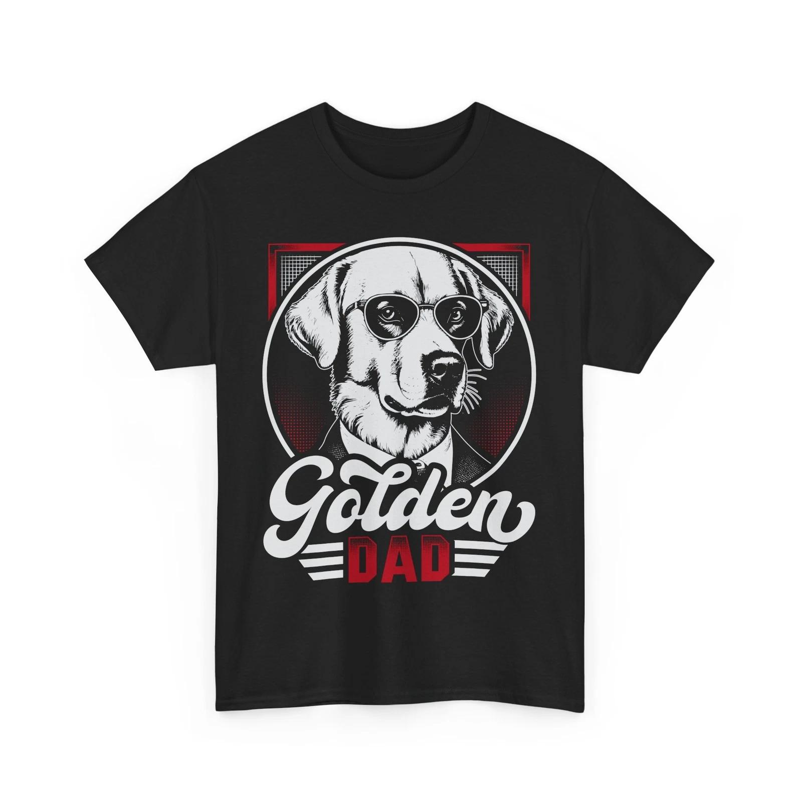 

Golden dad Dog Dad T-Shirt – Funny Pet Lover Tee for Proud Dog Fathers & Owners L