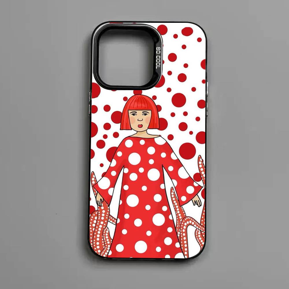 

Pumpkin Yayoi Kusama Phone Cover For IPhone 16 15 14 13 12 11 17 Pro Max Plus Color Silver Shell iPhone 13
