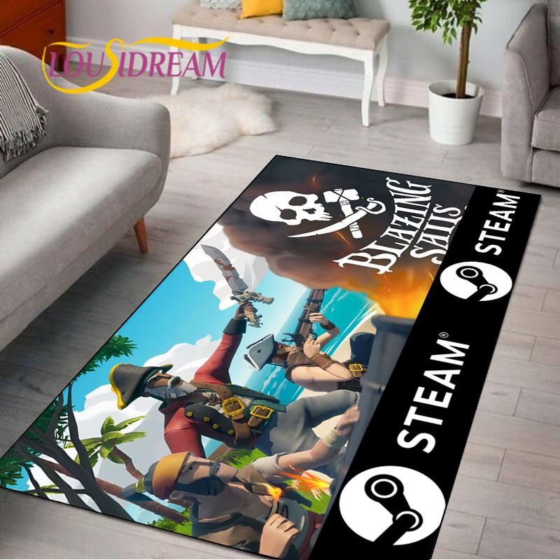 Captain Morgan Musterteppich für Schlafzimmer Wohnzimmer Teppich für Küchenbodenmatten Heimdekor Kinder Rutschfeste Bodenmatte Teppich Alfombra