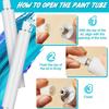 10Pieces Aluminum Artist Paint Tubes with Secure Screw Cap Ideal for Storing Acrylic Gouache Watercolor Paints