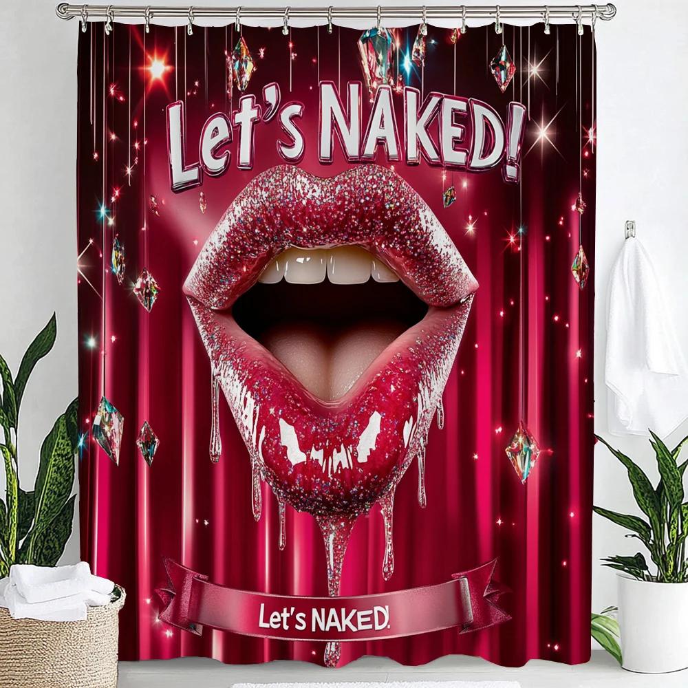 Modern Sexy Girl style Shower Curtain , Waterproof Bathroom Decor Curtain , Unique Gift, Stylish Design, Home decoration curtain