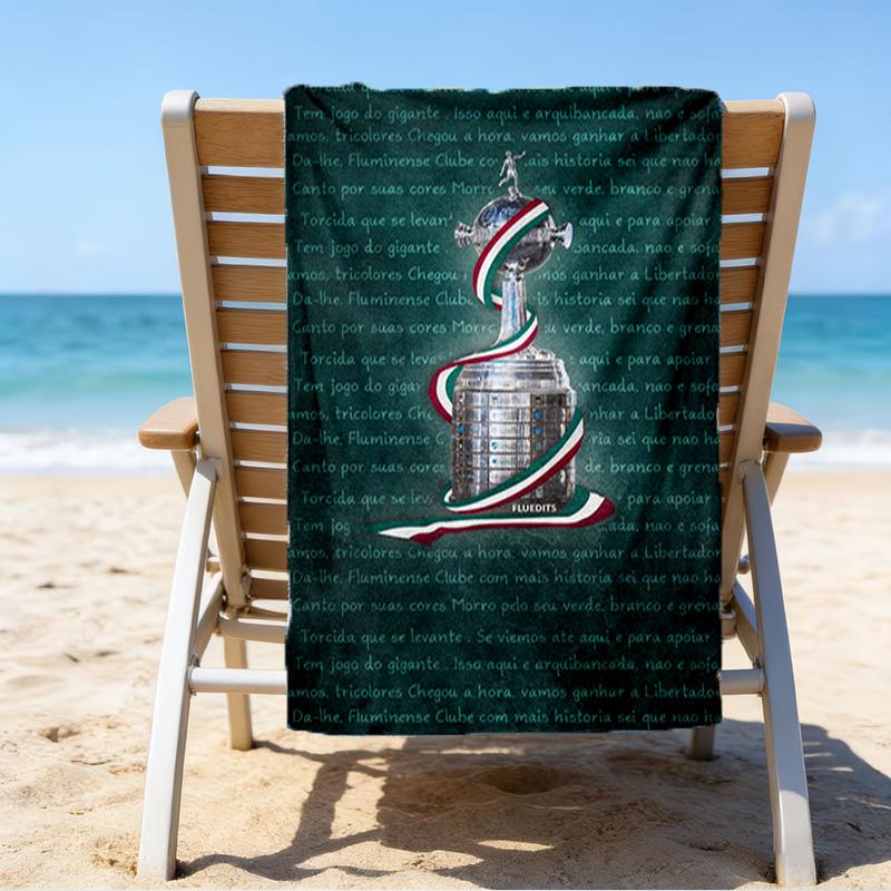 Flumi-nense Football Club Printed Beach Towel, Super Soft Microfiber, Perfect Gift Birthday, for Pool, Beach, Travel, for family and friends