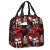 Custom Poster Of T-Terrifiers Halloween Resuable Lunch Boxes Women Leakproof Cooler Thermal Food Insulated Lunch Bag Office Work