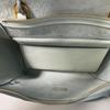 [Pre-Owned] Belt Micro Light Blue Leather Catfish Crossbody Shoulder Bag With Silver Hardware And Detachable Strap - Excellent #G2G3XX