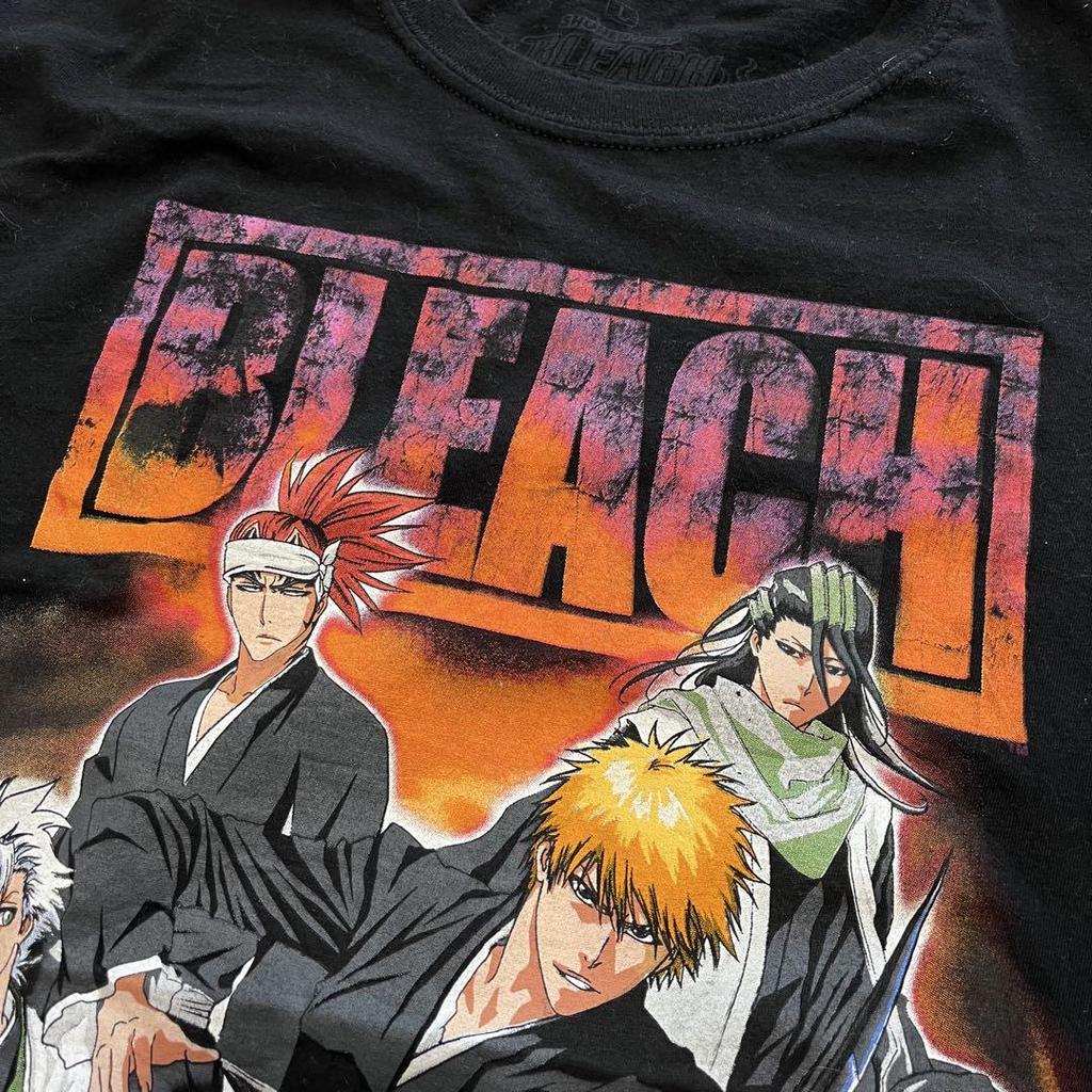 [USED] BLEACH Black T-Shirt, Size M, Official Tag, Anime Shirt, Size M