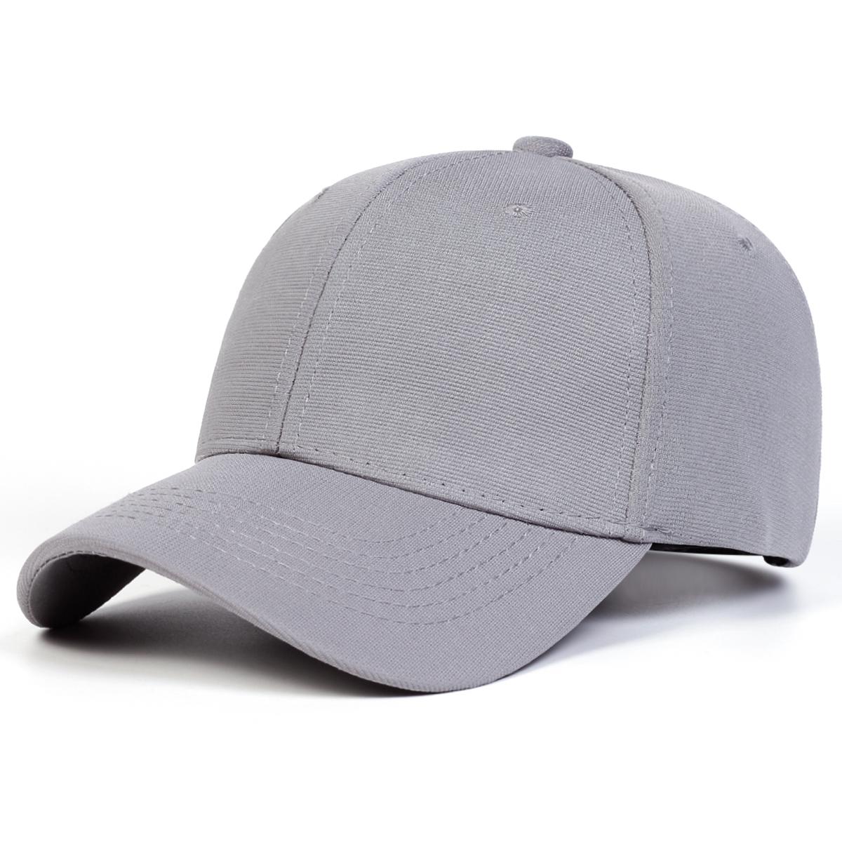 

Unisex Solid Color Baseball Caps Spring and Autumn Outdoor Adjustable Casual Hats Sunscreen Hat Sports Cap сірий