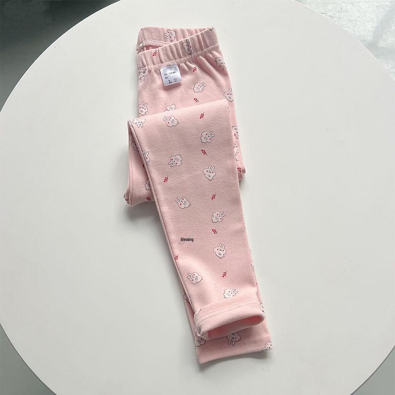 Autumn/Winter Girls' Cotton Thermal Leggings: Thick, Elastic, Slimming, Versatile