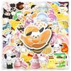 50pcs Waterproof 3D Sanrio Pompompurin Food Stickers for Bullet Journals and Resin Crafts