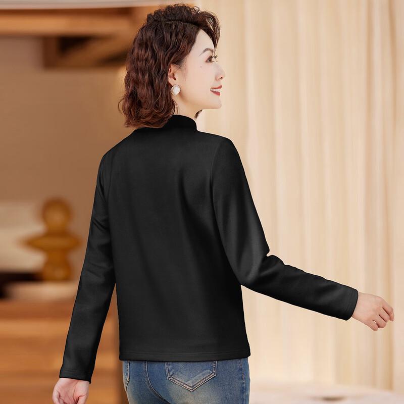 Damen Thermisches Langarm Oberteil mit halbhohem Kragen