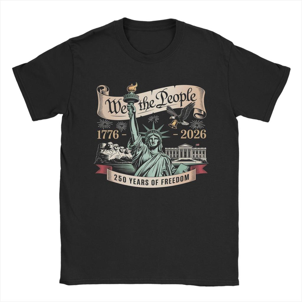 250 Years American Anniversary Accessories Unisex T Shirt Cotton Tee Graphic Printing Tops Tshirt