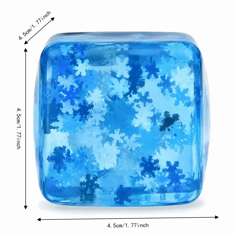 Slow Rising Sensory Fidget Toy Ice Cube Squeezable Toys Ice Cube Squishy Toy  Adults