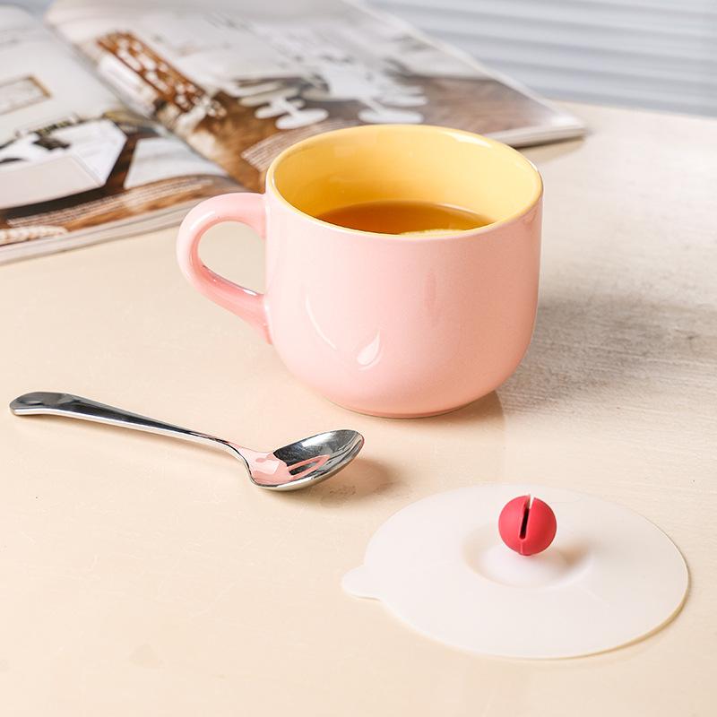 Large Capacity Ceramic Mug Office Breakfast Cup for Couples Home Milk Cup
