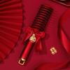 Red Cushion Comb Pair for Bride's Dowry - Wedding-Ready Accessory