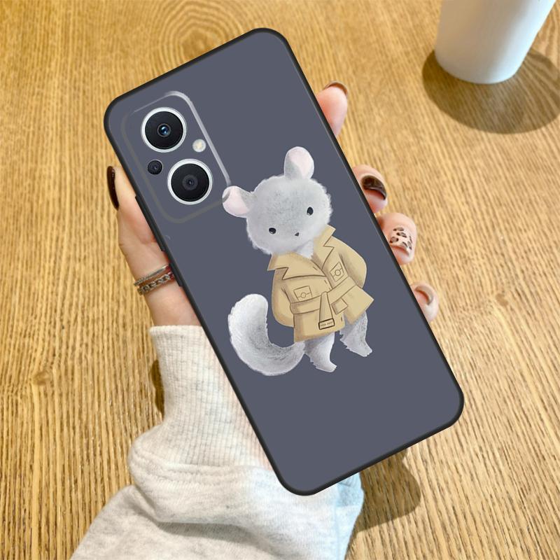 Süße Cartoon Chinchilla Hülle Für OPPO Reno 10 11 12 13 14 Pro 14F 13F 12F 11F 7 8 Lite OPPO Find X5 X8 X9 Pro Hülle