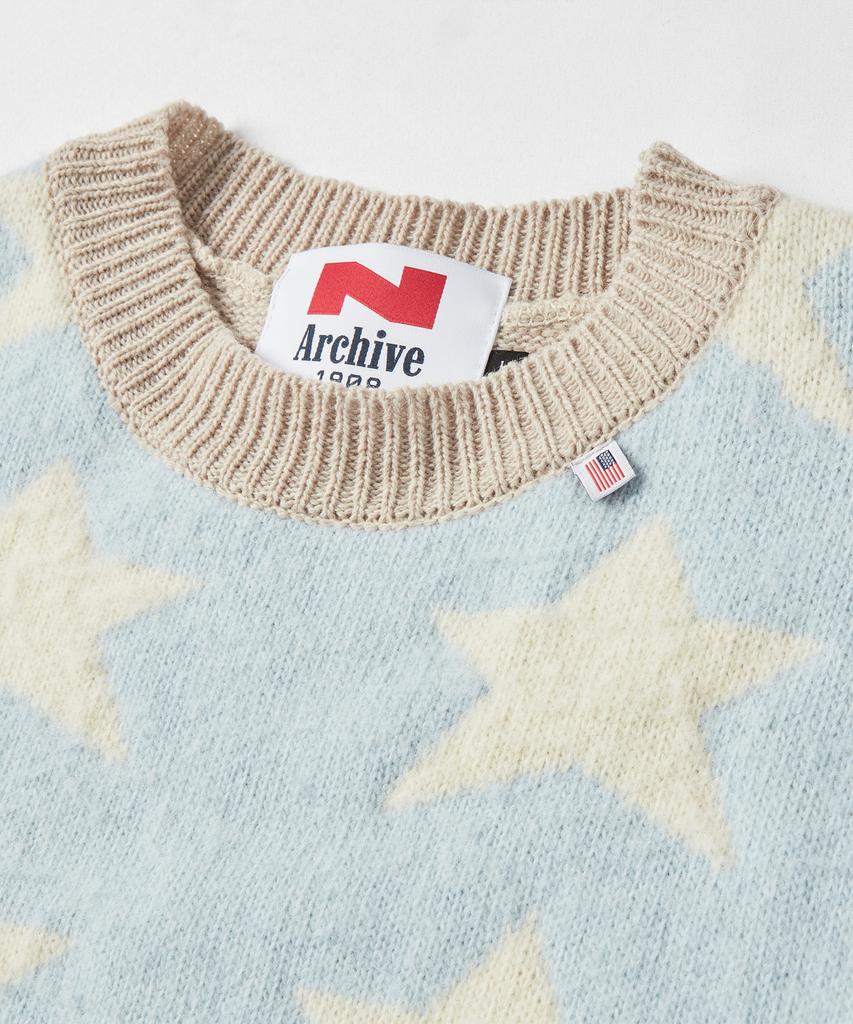 BEYOND CLOSET [Collection Line] New Kids Merino Wool Brushed Knit Sky Blue