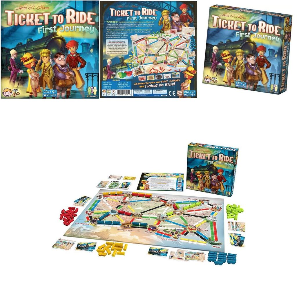 Ticket To Ride First Journey Board Game For Fun-filled Adventures