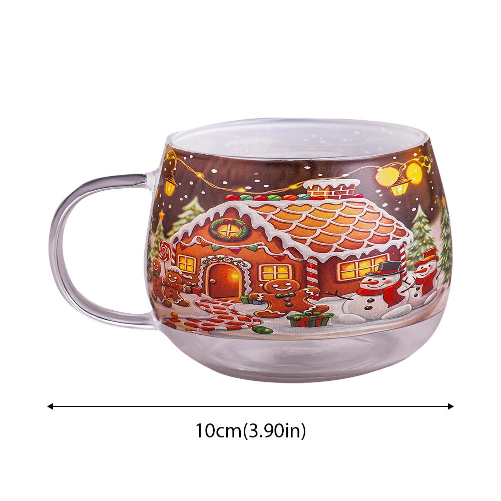 Christmas Themed Painted Mug for Coffee Juice Beverage Festival Atmosphere Party Decorations - Festive Cup for Beverages