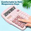 12-Digit Dual Power Calculator Large LCD Display Office Calculator Desktop Calculator  Student Use