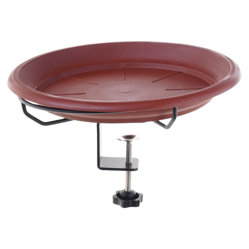 

Adjust Balcony Bird Bath Bird Feeder Stand Deck Mount Brid Bathtub For Outdoor Garden Wildbird Supply