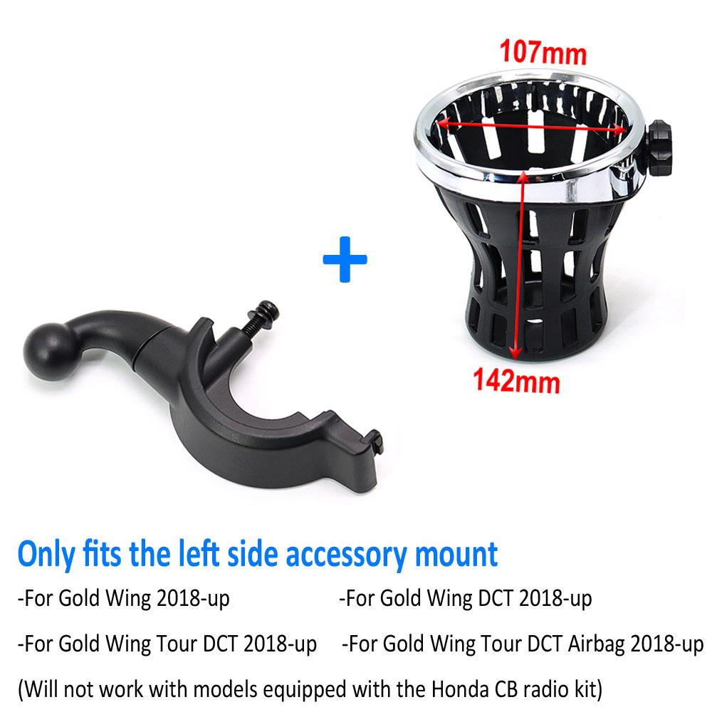 Gold Wing Motorrad Beifahrer Wasserflasche Trinkbecher Netzkorb Halterung Für Honda Goldwing GL 1800 GL1800 F6B