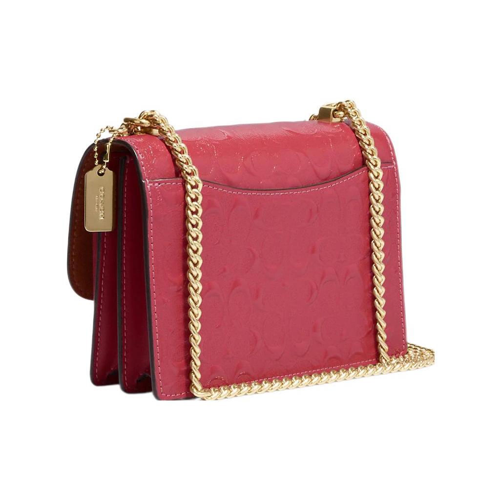 New COACH Klare Leather Messenger Bag Shoulder Bag Crossbody Bag Small Size Women's Pink CH593-IMT9Z