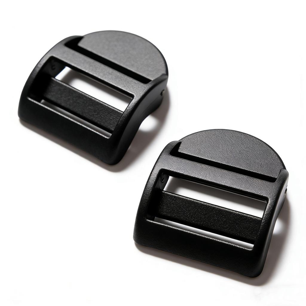 1-inch Curved Ladder Buckle Hook for Black Plastic Tactical Backpack Accessories-Waterproof Strong Small