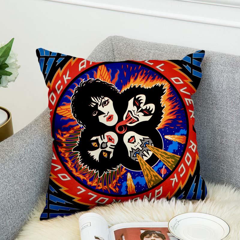 KISS Rock & Roll All Nite Party Pillow Case Polyester Decorative