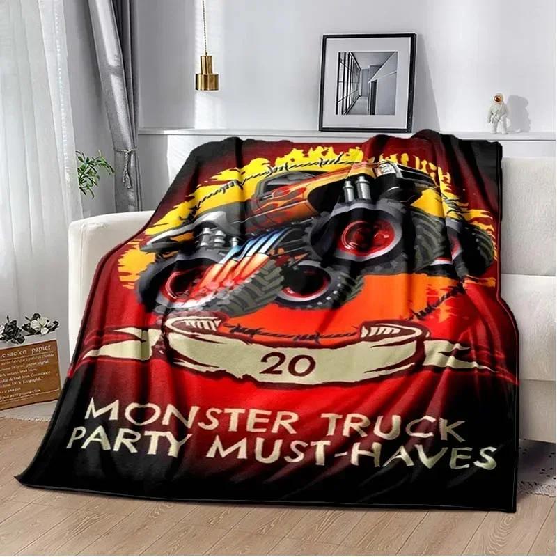 Monster Jam Grave Digger Truck Hot Wheels Sofadecke, leichte warme Isolierdecke, Bett, Büro, Auto, Knieschützer, Überwurfdecke