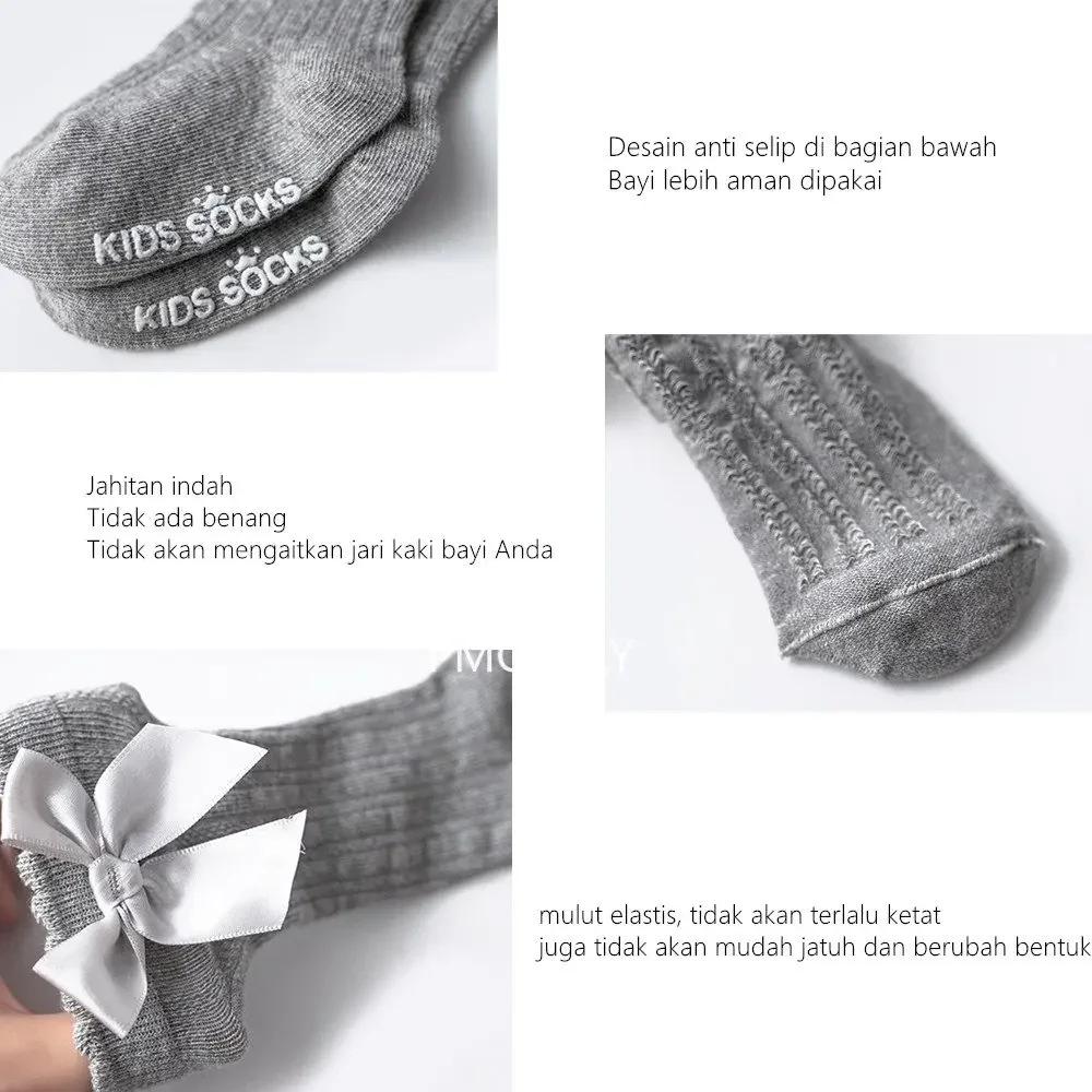 3 Paar Kinder Mädchen Königlicher Stil Schleife Kniehoch Netzstrümpfe Baby Kleinkind Schleife In Röhrensocken. Kind Hohlmuster Socken