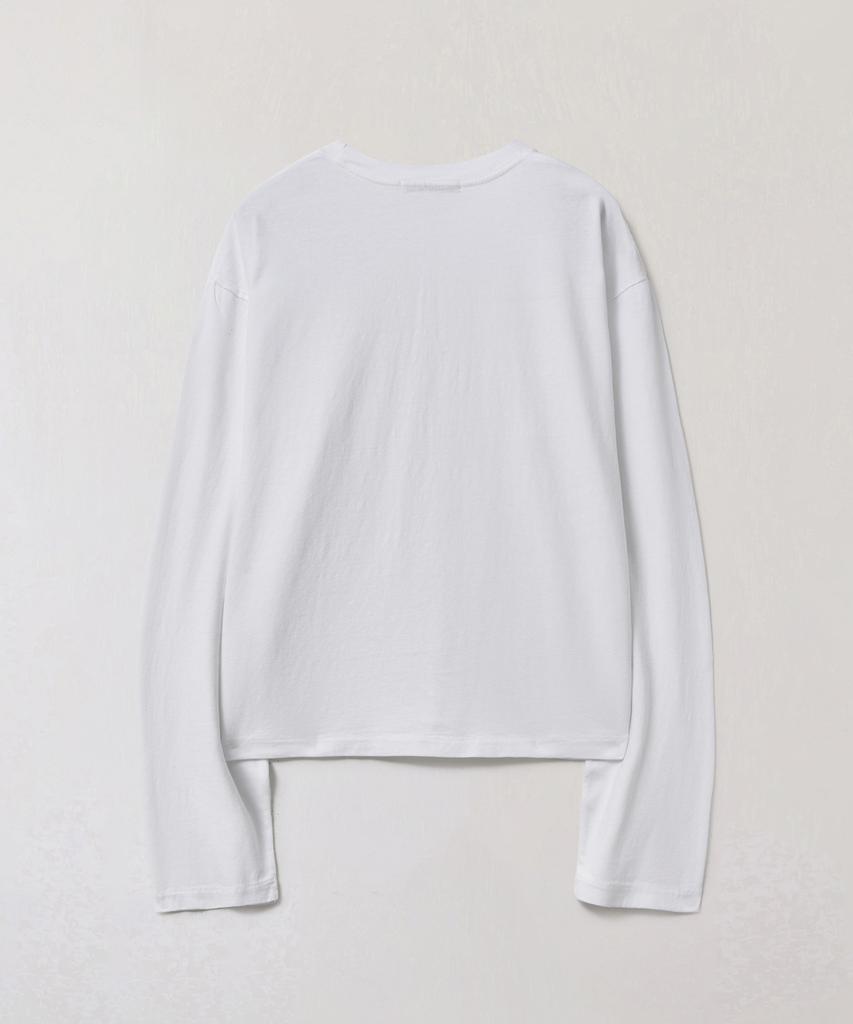 Peullabijeum Men Crop Long Sleeve Tee - White