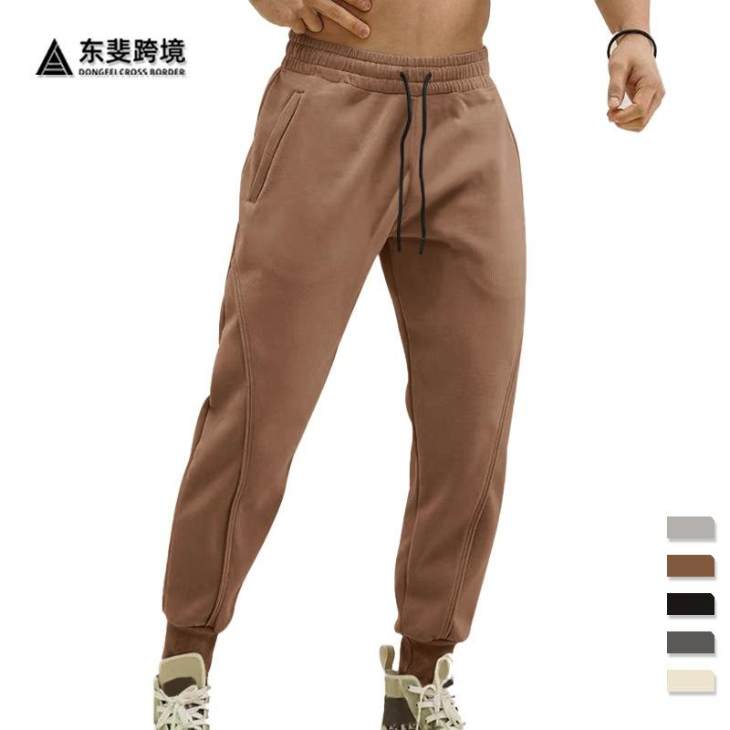 Европейские и американские модные повседневные спортивные брюки для мужчин 2026 года S коричневый