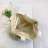 Mesh Tote Bag Women Summer Beach Handbag with Bold Lettering Casual Everyday Shopping Bag