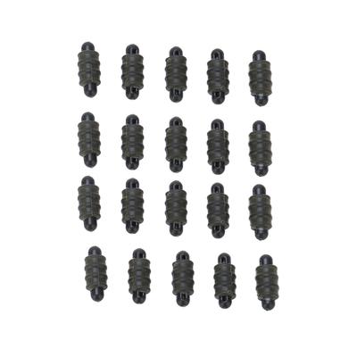 20 sztuk złączek do metody połowu karpi gwintowane zewnętrzne koraliki stopujące akcesoria do podajnika