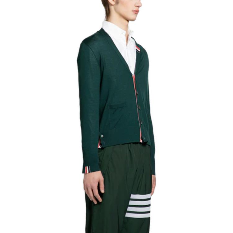 THOM BROWNE Button Up Knitted Cardigan MKC489A-Y1014-310