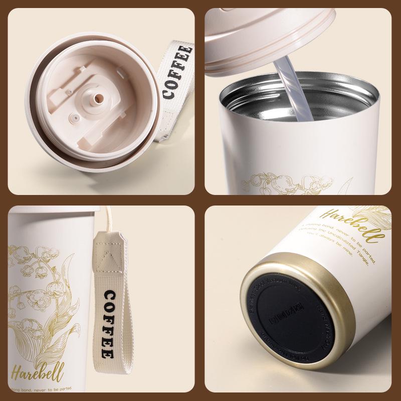 Lily of the Valley High-End Insulated Coffee Travel Mug