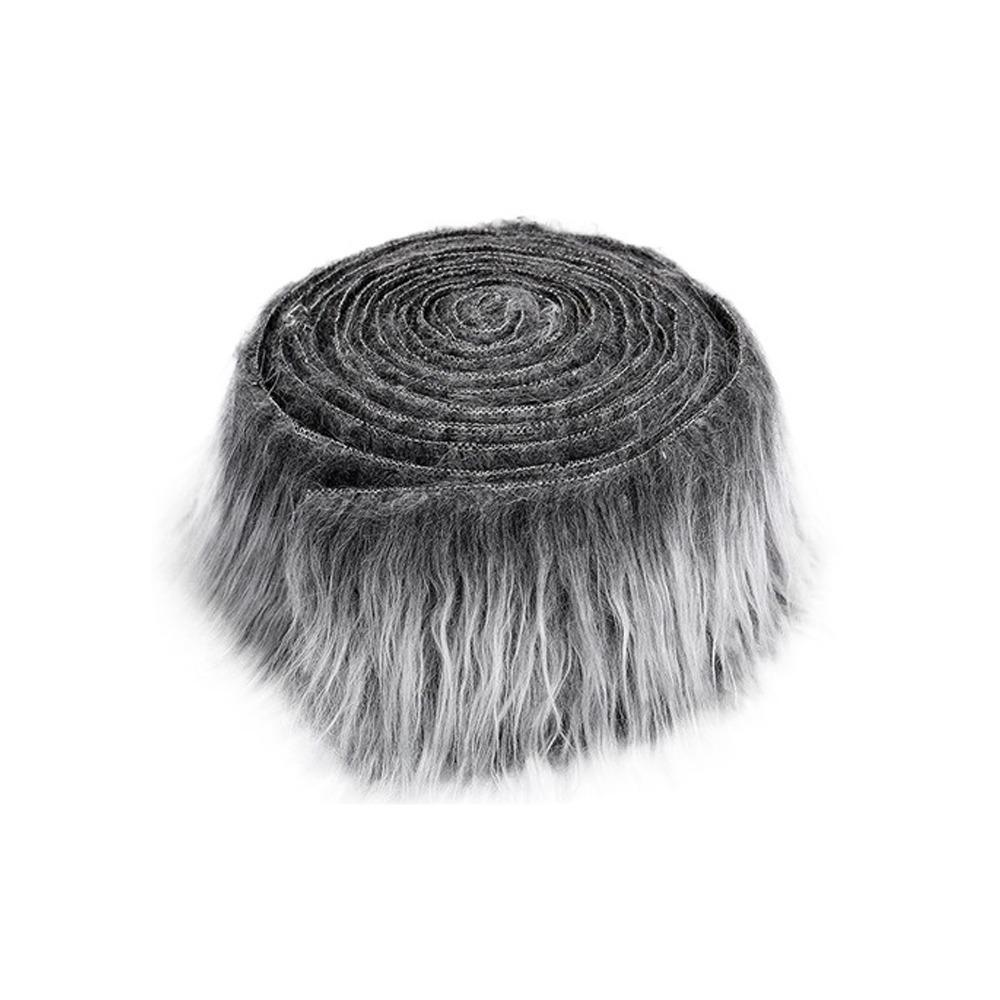 1.5M Faux Fur Ribbon Solid Color Sewing Fabric New Plush Fur Stripe Christmas Decorations