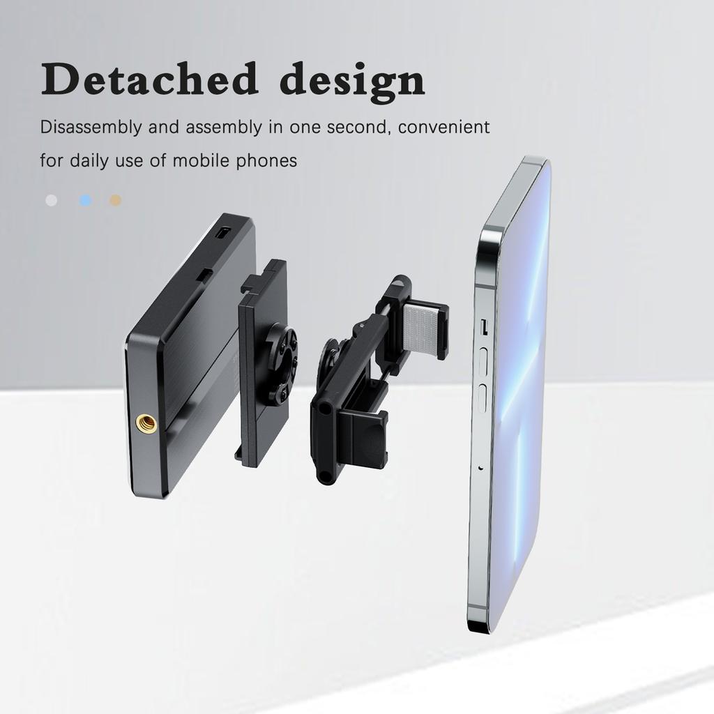 Pocket Clip On LED Video Light Computer Tablet Mobile Phone Video Conference Light 2500K 9000K Dimmable Built In