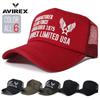 AVIREX LIMITED USA Mesh Cap with Front Embroidery (Brown)