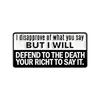 Freedom Of Speech Enamel Pins Voltaire Saying Brooches Lapel Badges Classic Quotes Jewelry Gift for Friends