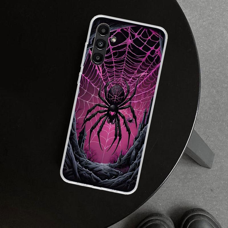 Black Widow Spider Insect Phone Case Cover for Samsung Galaxy A17 A16 A26 A36 A56 A57 A37 A15 A25 A35 A55 A14 A24 A34 A54 A13 A2