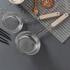 Stainless Steel Mesh Skimmer with Wooden Handle Double Layer Screen Colander for Frying Draining Blanching Heat Resistant Kitchen Strainer for Grease
