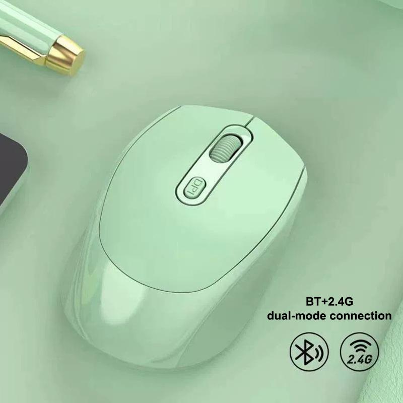 Mouse Wireless USB Ricaricabile Bluetooth Silenzioso 2.4G Mouse da Gioco Ergonomico per Macbook Notebook PC Laptop Ufficio