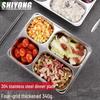 304 Stainless Steel Divided Lunch Trays