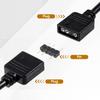 3 Pack ARGB Extension Cable 1-to-1 ARGB Splitter Cable 5V 3-Pin Addressable RGB Cables-Female to Female 3 Pin Extension Connector Cord Wire for