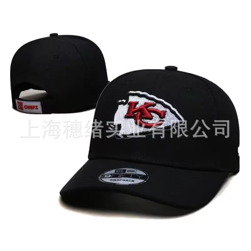 Unisex Embroidered Flat Brim Baseball Cap NFL Team Style Outdoor Sun Hat