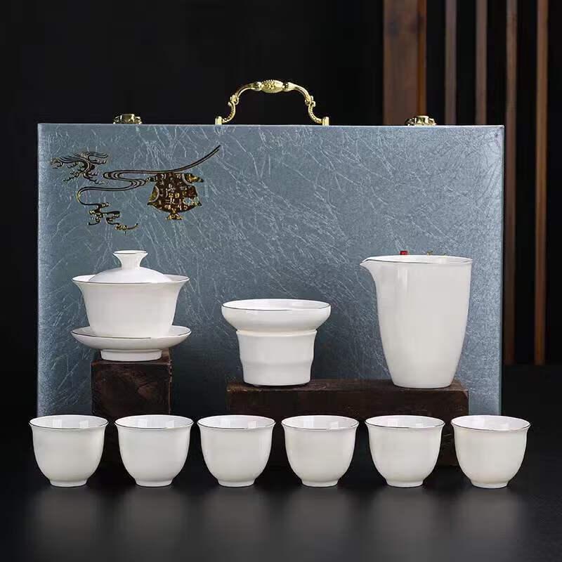 

Бараний жир Нефрит Керамический Набор для Чая Кунг-фу