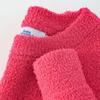 Rose Red Velvet Pullover: Flattering Pitaya Color Knit for Men & Women's Autumn Casual Wear